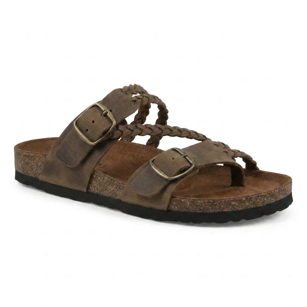 VaraStep™ Hayleigh Cork Sandals — Everyday Comfort, Effortless Style.