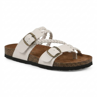 VaraStep™ Hayleigh Cork Sandals — Everyday Comfort, Effortless Style.