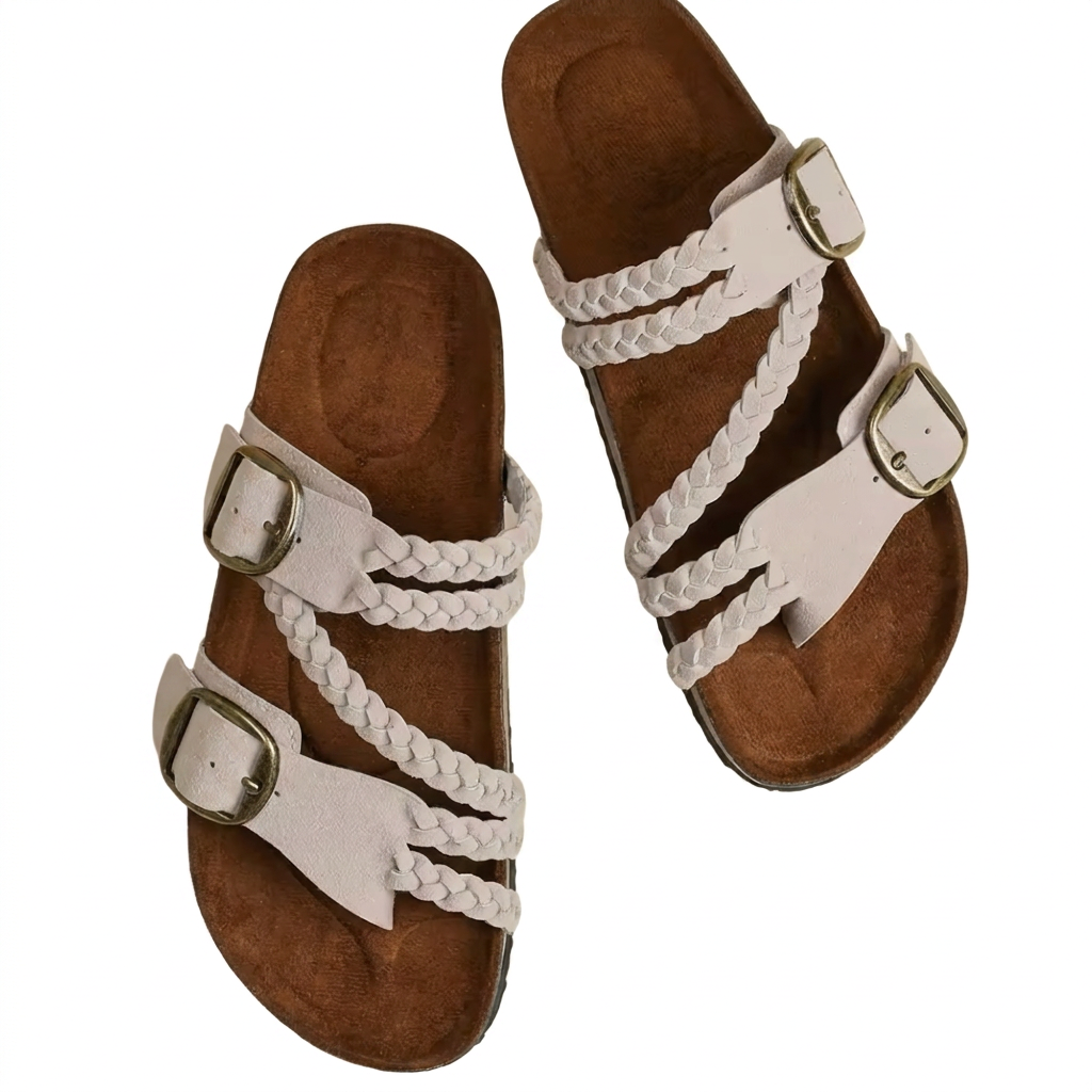 VaraStep™ Hayleigh Cork Sandals — Everyday Comfort, Effortless Style.