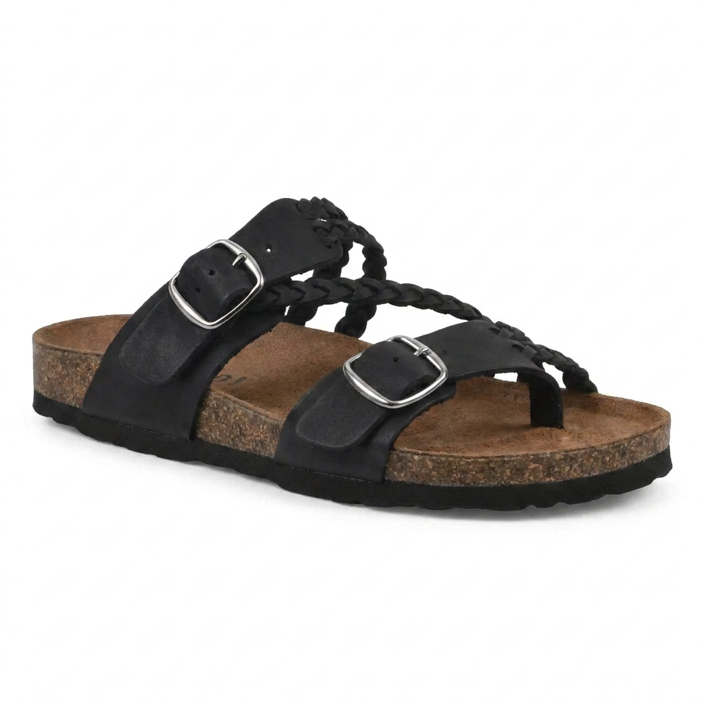 VaraStep™ Hayleigh Cork Sandals — Everyday Comfort, Effortless Style.