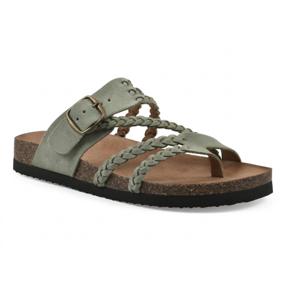 VaraStep™ Hayleigh Cork Sandals — Everyday Comfort, Effortless Style.