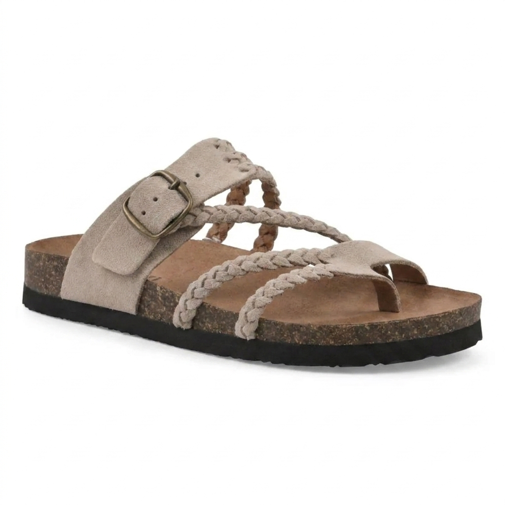 VaraStep™ Hayleigh Cork Sandals — Everyday Comfort, Effortless Style.